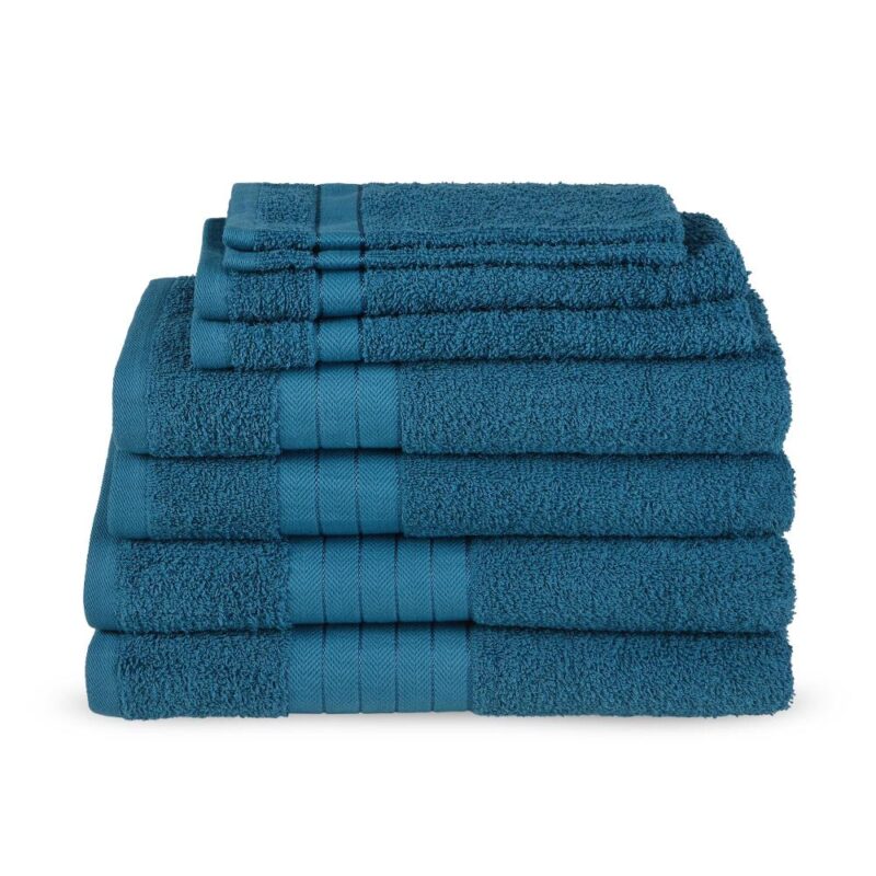 Badhanddoek van Good Morning, 50 x 100 cm - Blauw