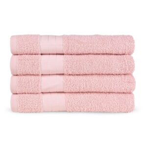Good Morning handdoek - Roze - 50 x 100 cm - 100% katoen