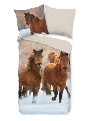 Good Morning dekbedovertrek Ponies - Multicolor - 135 x 200 cm - 100% katoen
