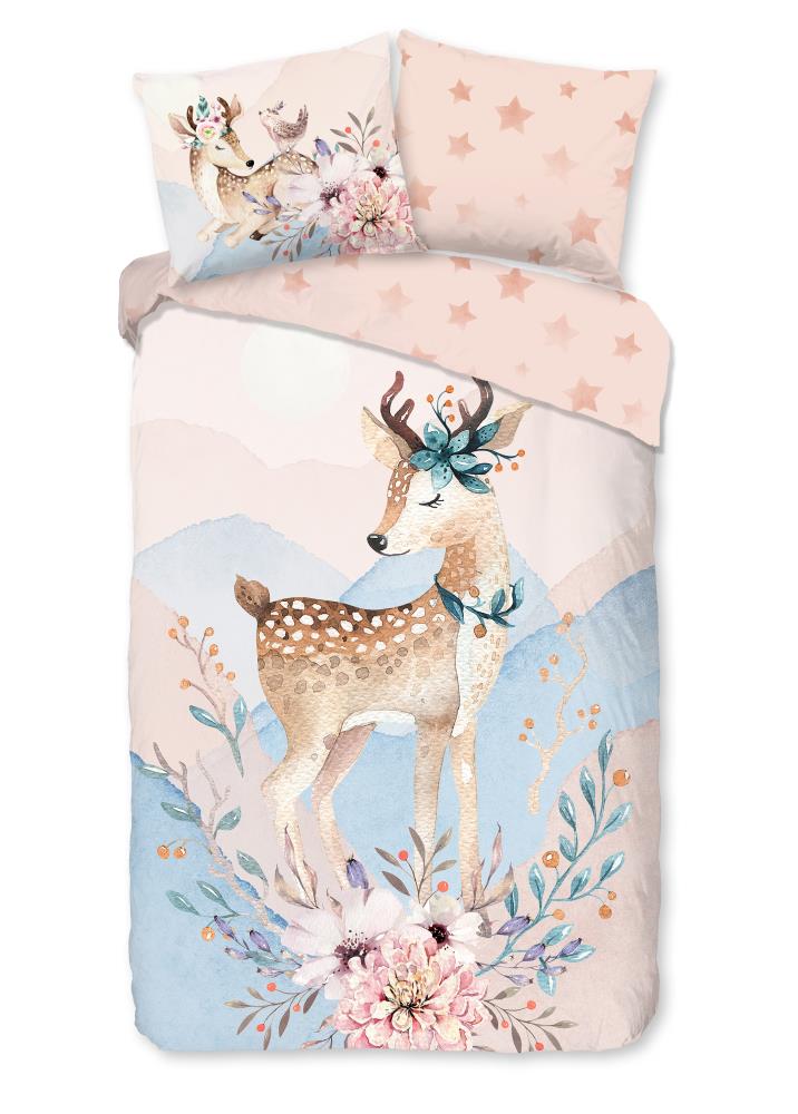 Josy overtrek van Good Morning, 135 x 200 cm, kussensloop 80 x 80 cm