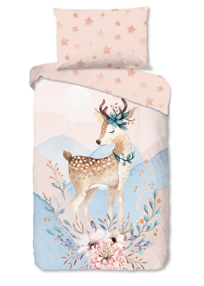 Good Morning dekbedovertrek Josy - Multicolor - 140 x 200 cm - 100% katoen