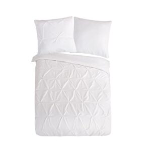 Pure dekbedovertrek Elegance - Wit - 135 x 200 cm - 100% Polyester