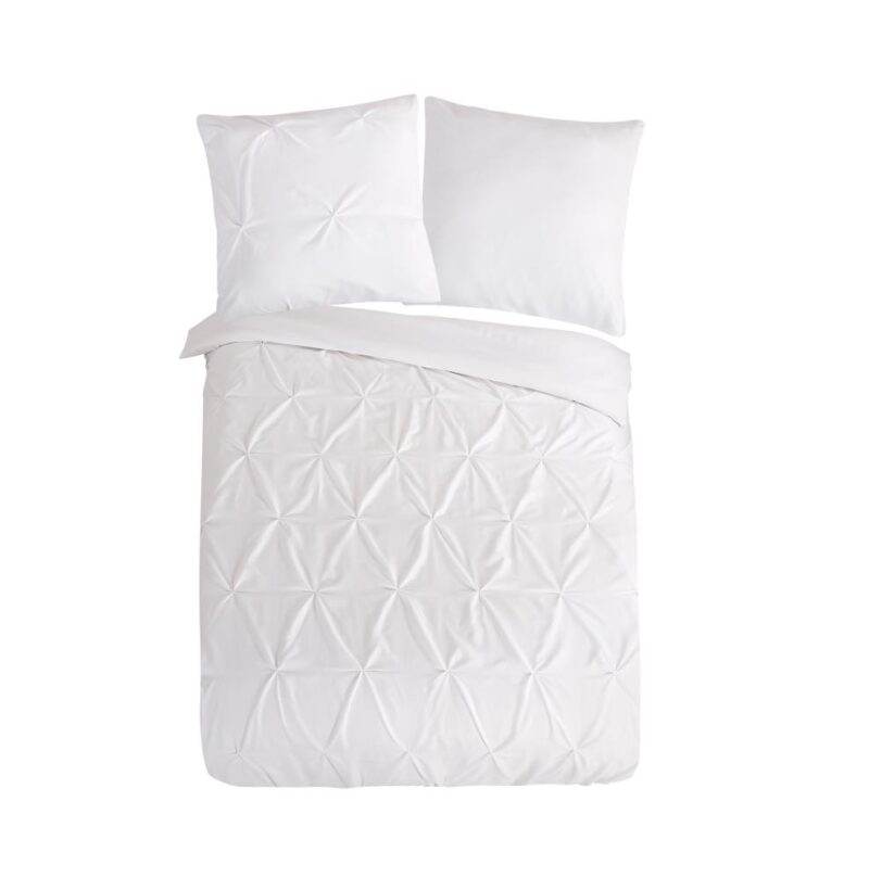 Pure dekbedovertrek Elegance - Wit - 155 x 220 cm - 100% Polyester