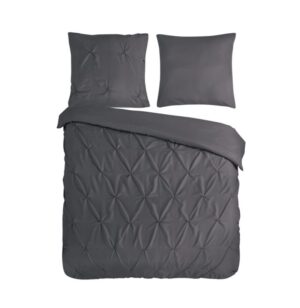 Pure dekbedovertrek Elegance - Grijs - 200 x 220 cm - 100% Polyester