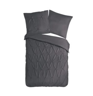Pure dekbedovertrek Elegance - Grijs - 155 x 220 cm - 100% Polyester