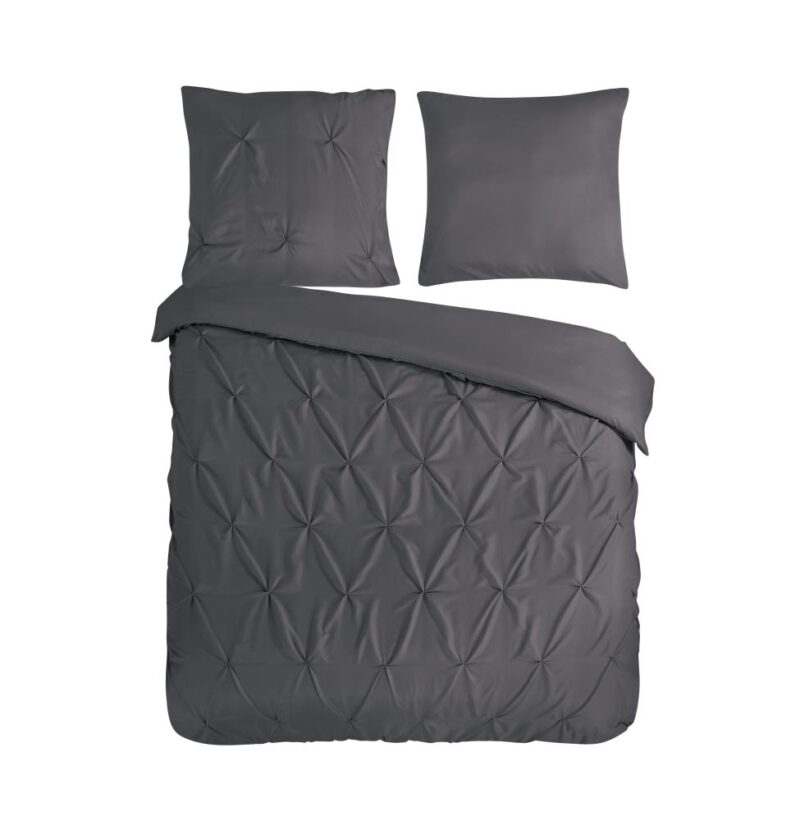 Pure dekbedovertrek Elegance - Grijs - 200 x 200 cm - 100% Polyester