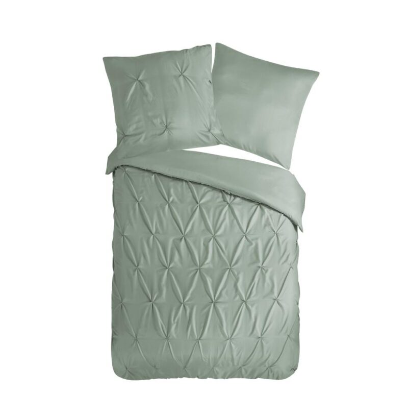 Pure dekbedovertrek Elegance - Groen - 135 x 200 cm - 100% Polyester