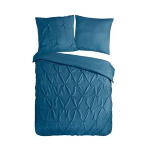 Pure dekbedovertrek Elegance - Blauw - 155 x 220 cm - 100% Polyester