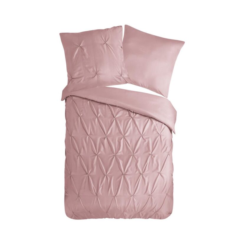 Pure dekbedovertrek Elegance - Roze - 140 x 220 cm - 100% Polyester