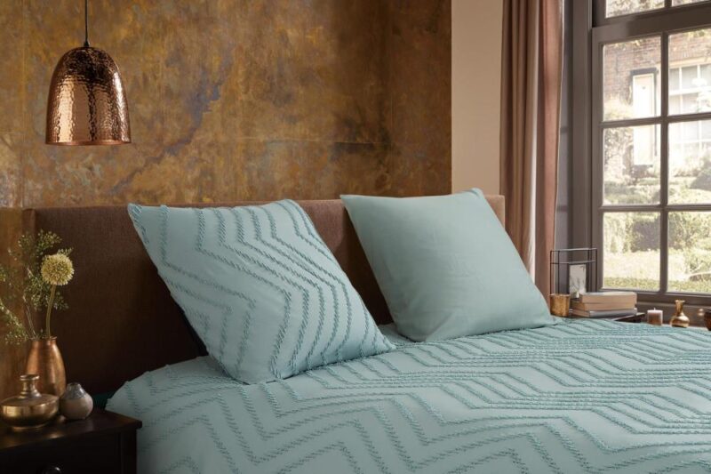 Beddengoed Zigzag 200 x 220 cm van Pure, Groen