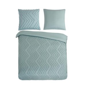 Pure dekbedovertrek Zigzag - Groen - 200 x 220 cm - 100% Polyester