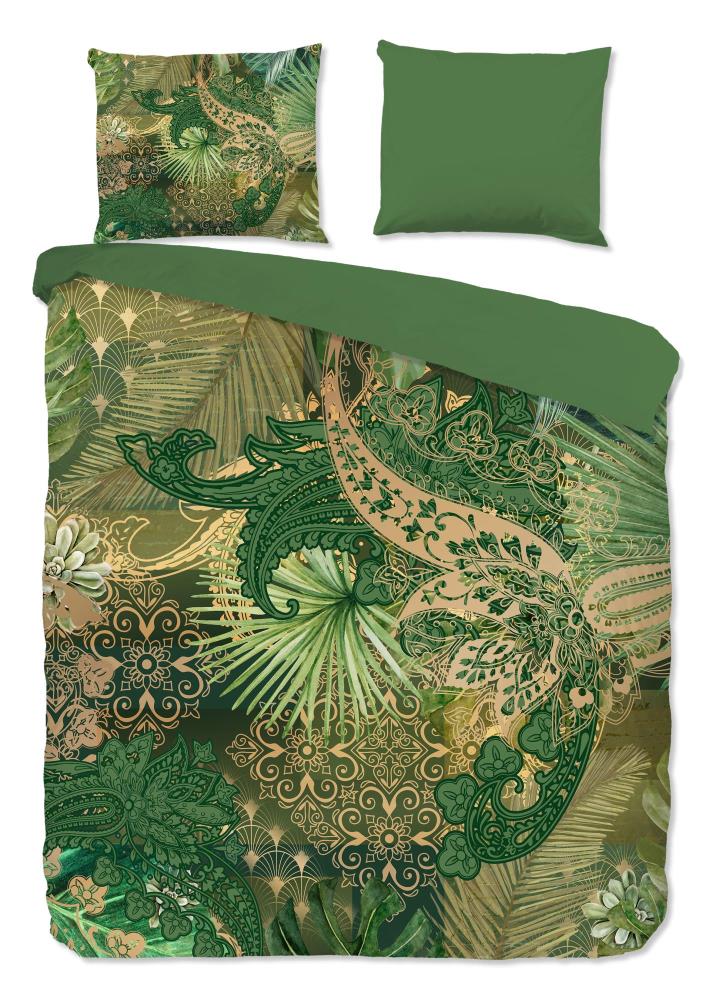 Pure dekbedovertrek Louise - Groen - 240 x 220 cm - 100% Polyester