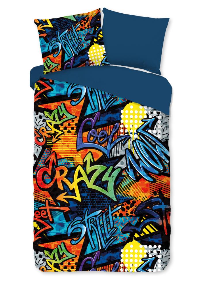 Pure dekbedovertrek Jeff - Multicolor - 140 x 220 cm - 100% Polyester