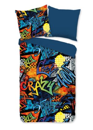Pure dekbedovertrek Jeff - Multicolor - 135 x 200 cm - 100% Polyester