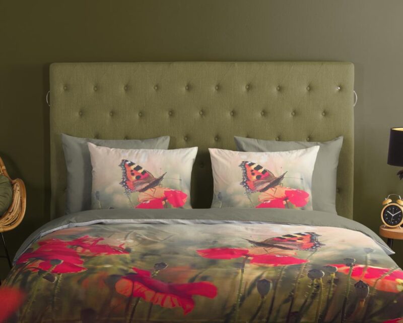 Beddengoed Poppies 200 x 220 cm van Good Morning, Multicolor
