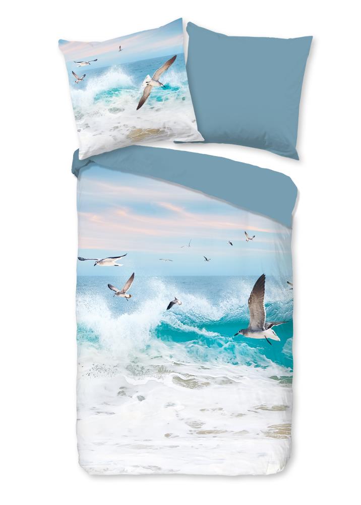 Celle overtrek van Good Morning, 155 x 220 cm, kussensloop 80 x 80 cm