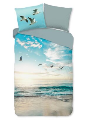 Good Morning dekbedovertrek Brisa - Blauw - 140 x 220 cm - 100% katoen