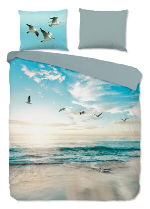 Good Morning dekbedovertrek Brisa - Blauw - 240 x 220 cm - 100% katoen
