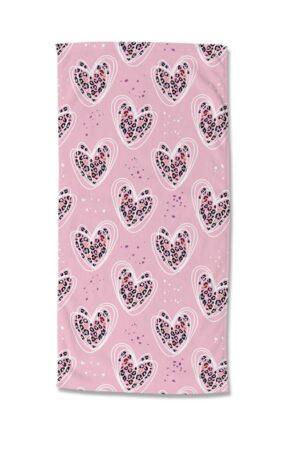 Good Morning strandlaken Femke - Roze - 75 x 150 cm - 100% Polyester