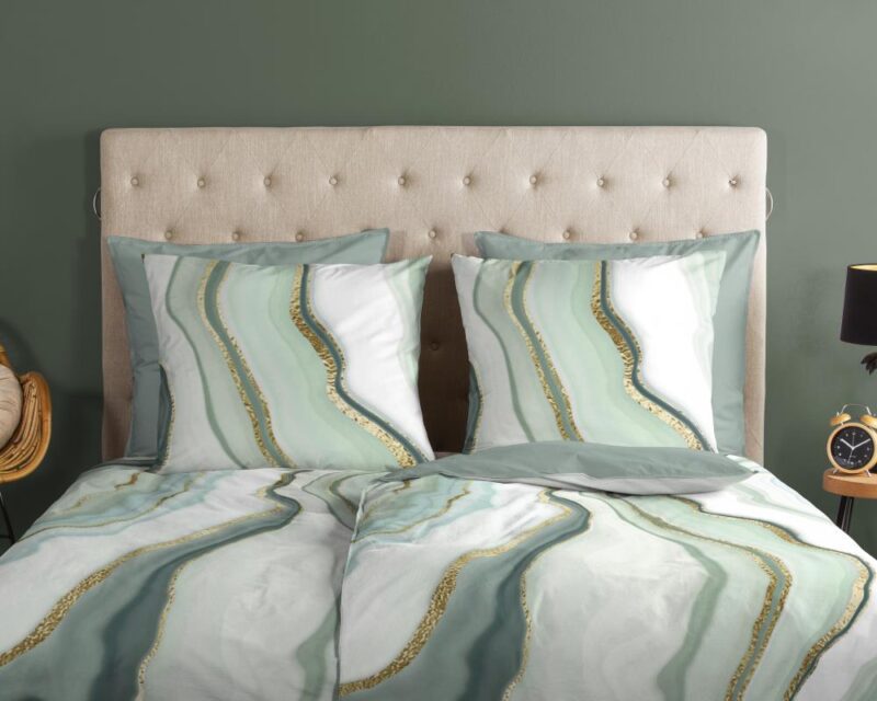 Beddengoed Quincy 155 x 220 cm van Good Morning, Groen