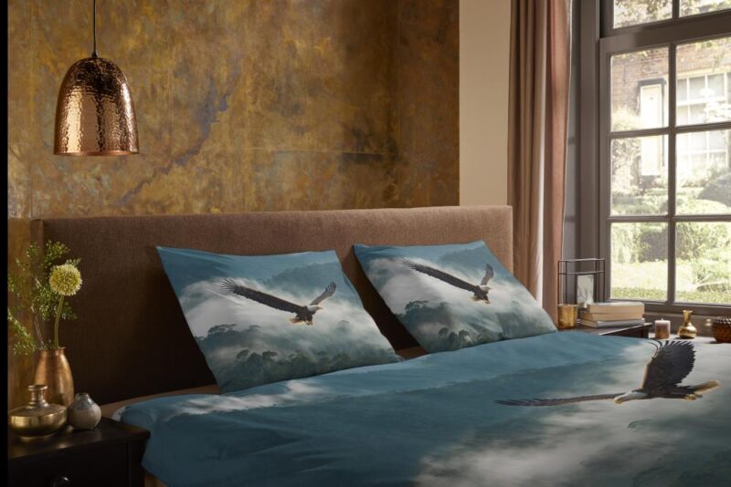 Beddengoed Eagle 200 x 220 cm van Pure, Blauw
