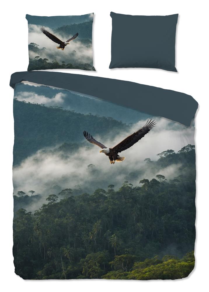Pure dekbedovertrek Eagle - Blauw - 240 x 220 cm - 100% Polyester