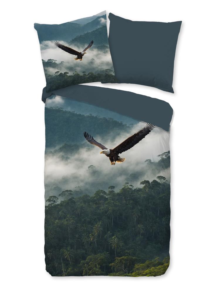Pure Dekbedovertrek "Eagle" - Blauw - (155x220 cm) - 100% Polyester