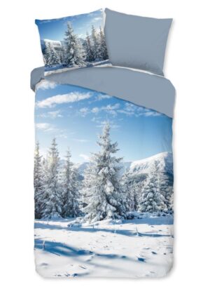 Good Morning dekbedovertrek Albert - Blauw - 140 x 220 cm - 100% katoen