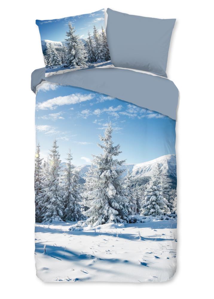Good Morning Dekbedovertrek "Albert" - Blauw - (140x220 cm) - 100% Katoen