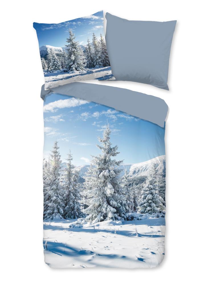 Good Morning Dekbedovertrek "Albert" - Blauw - (155x220 cm) - 100% Katoen