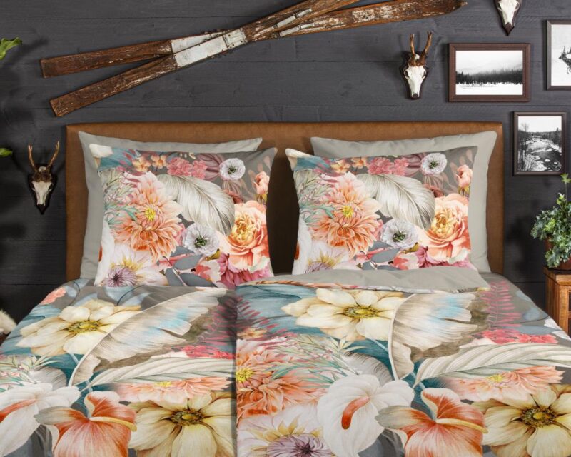 Beddengoed Rhode 135 x 200 cm van Good Morning, Bruin