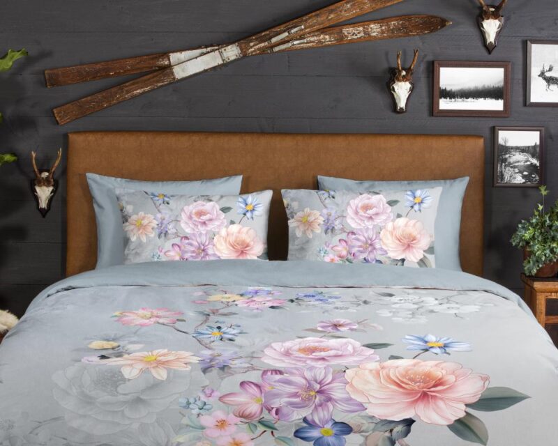 Beddengoed Elena 200 x 220 cm van Good Morning, Grijs