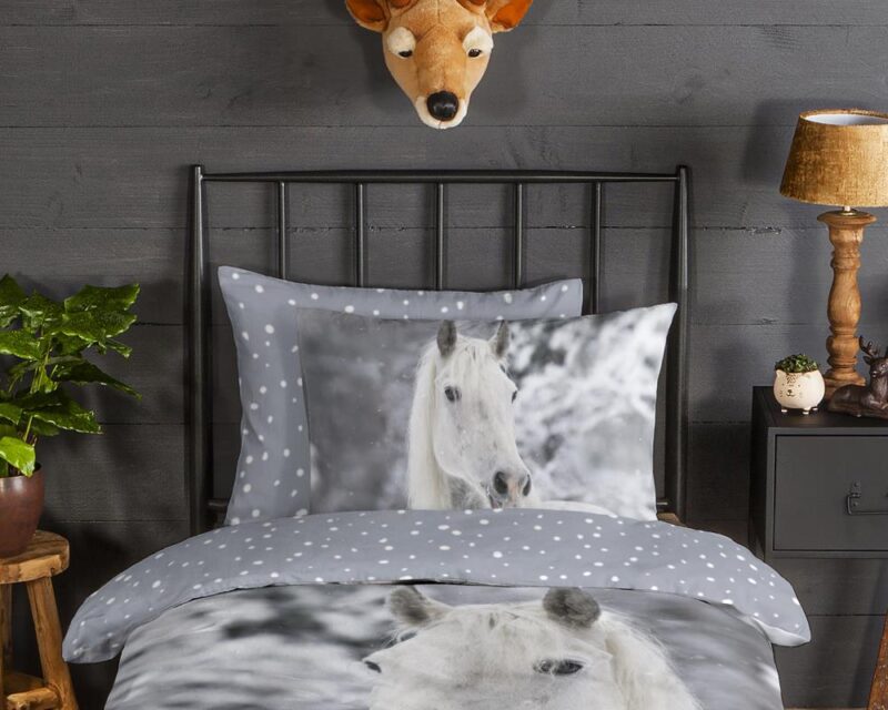 Beddengoed Bonnie 140 x 220 cm van Good Morning, Grijs