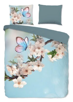 Good Morning dekbedovertrek Mayla - Blauw - 240 x 220 cm - 100% katoen