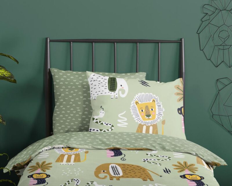 Beddengoed Chuck 135 x 200 cm van Good Morning, Groen