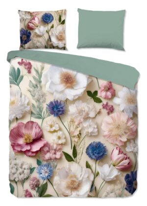 Good Morning dekbedovertrek Zelma - Bruin - 200 x 220 cm - 100% katoen
