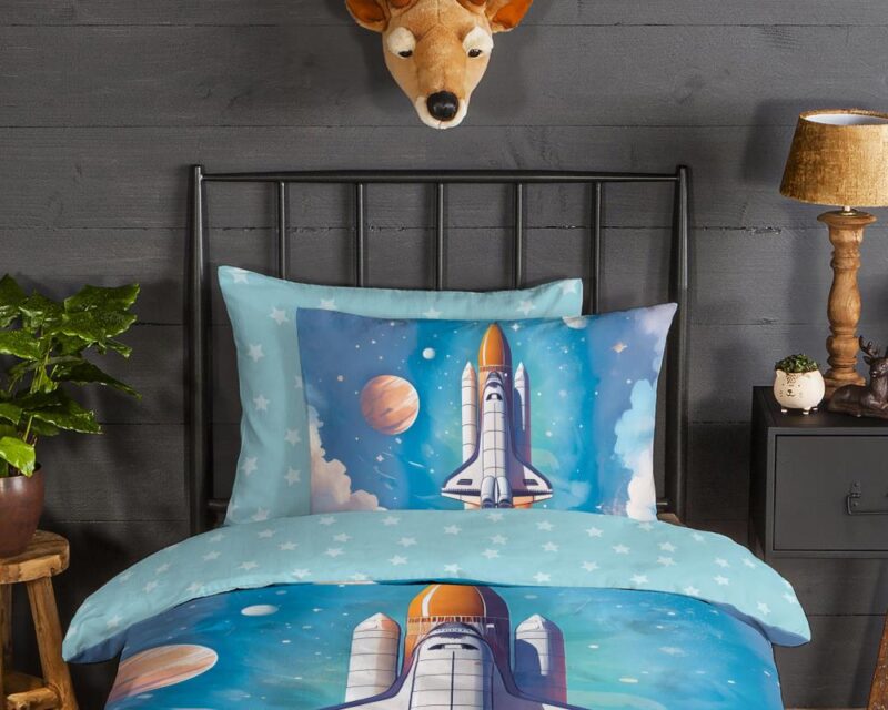 Beddengoed Fred 135 x 200 cm van Good Morning, Blauw