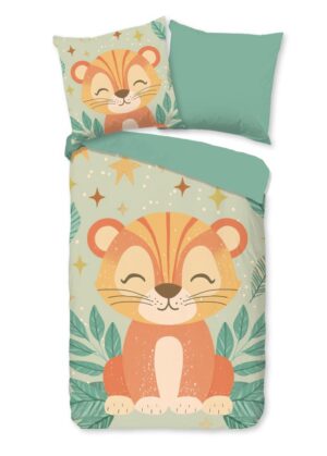Pure dekbedovertrek Thijn - Groen - 135 x 200 cm - 100% Polyester