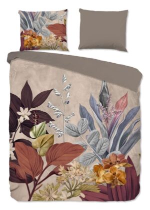 Good Morning dekbedovertrek Bailey - Bruin - 200 x 220 cm - 100% katoen