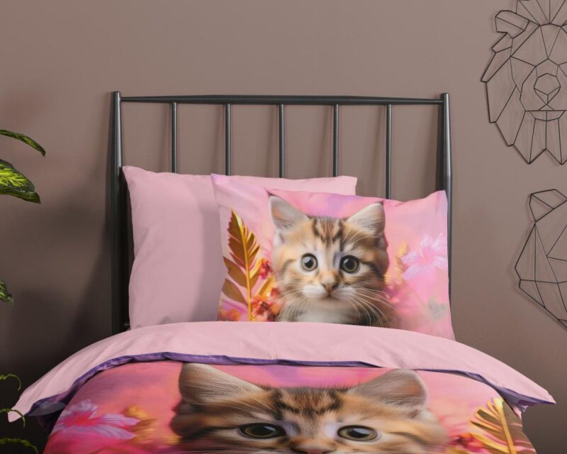 Beddengoed Kadi 140 x 220 cm van Good Morning, Roze