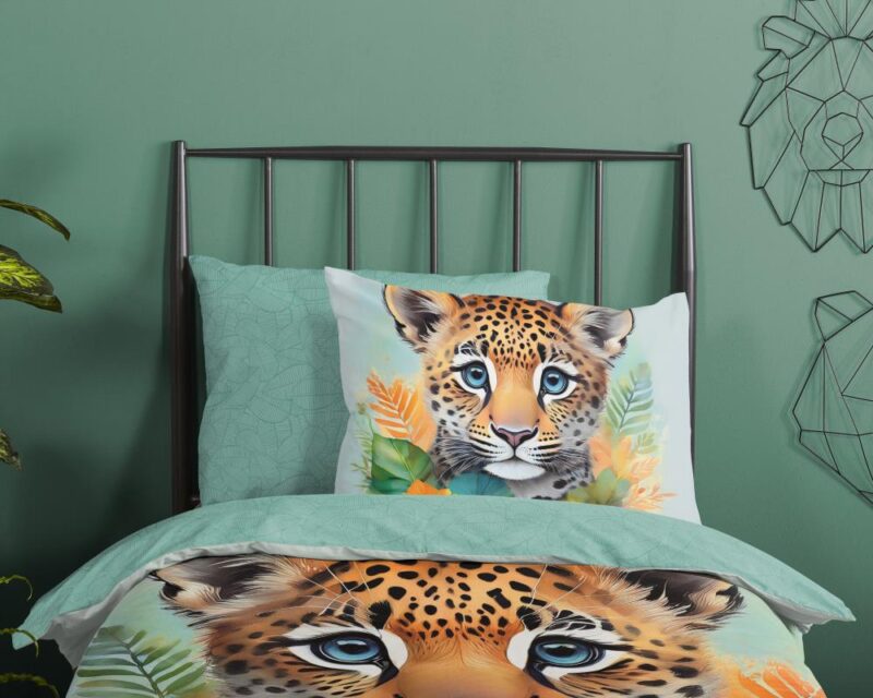 Beddengoed Lodewijk 140 x 220 cm van Good Morning, Groen
