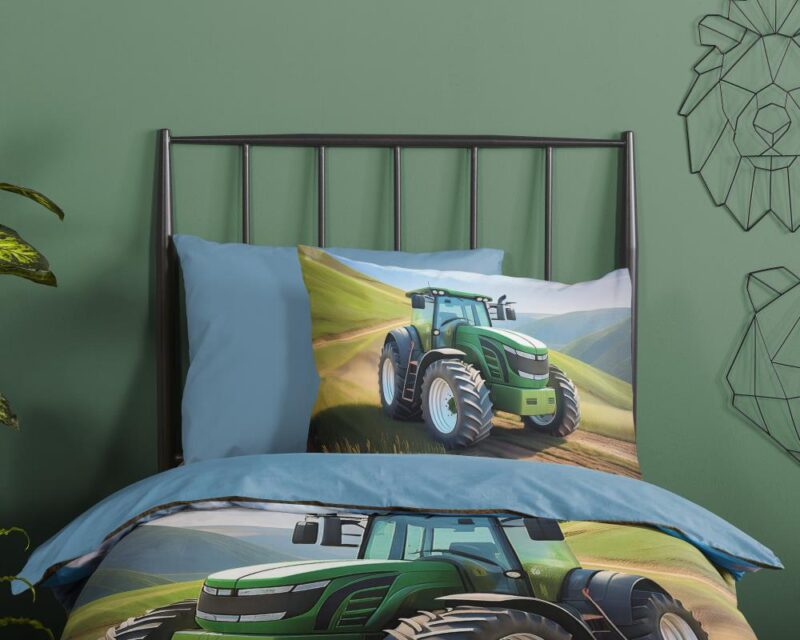 Beddengoed Aart 140 x 220 cm van Good Morning, Groen