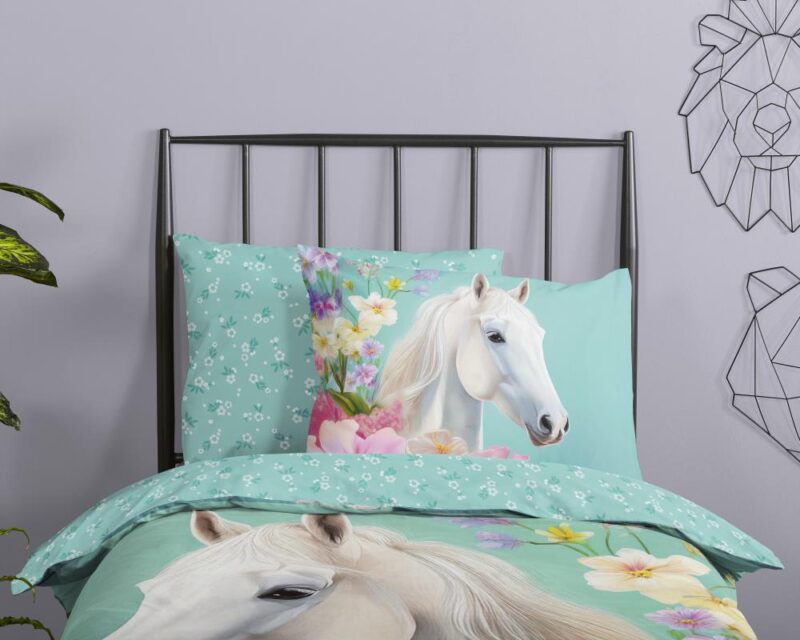 Beddengoed Binky 135 x 200 cm van Good Morning, Groen