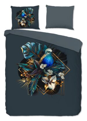 Pure dekbedovertrek Larry - Blauw - 240 x 220 cm - 100% Polyester