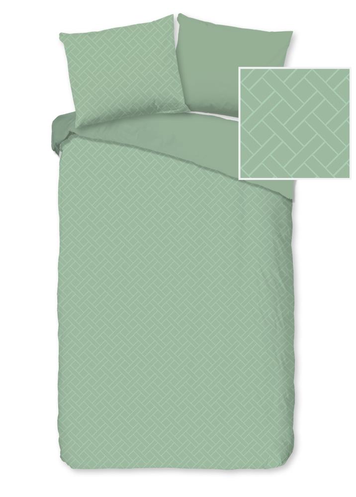 Pure dekbedovertrek Rotterdam - Groen - 140 x 220 cm - 100% Polyester