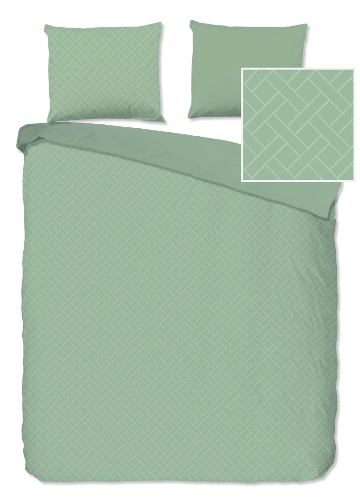 Pure dekbedovertrek Rotterdam - Groen - 240 x 220 cm - 100% Polyester