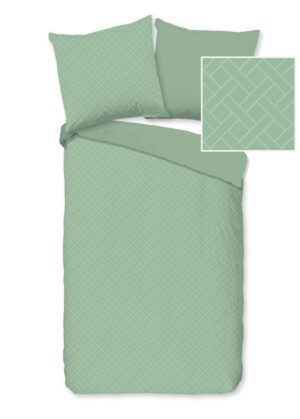 Pure dekbedovertrek Rotterdam - Groen - 200 x 200 cm - 100% Polyester