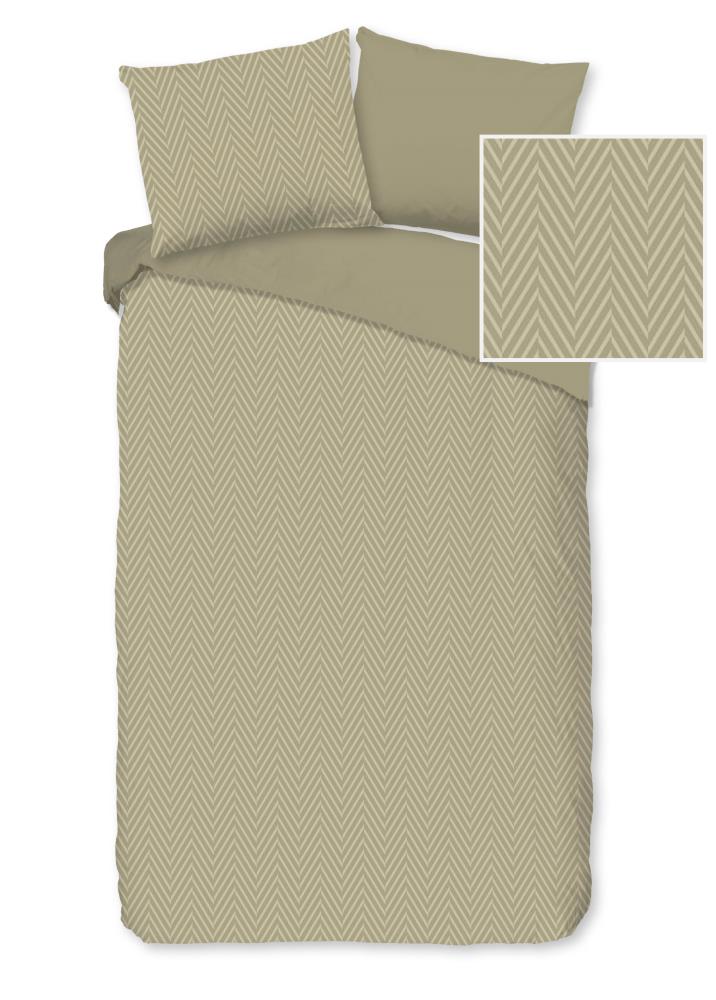 Pure dekbedovertrek Haarlem - Bruin - 140 x 220 cm - 100% Polyester