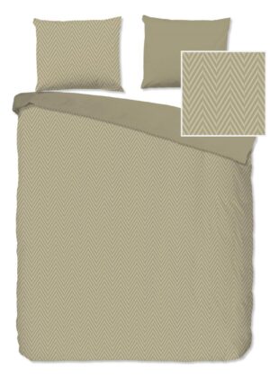 Pure dekbedovertrek Haarlem - Bruin - 240 x 220 cm - 100% Polyester