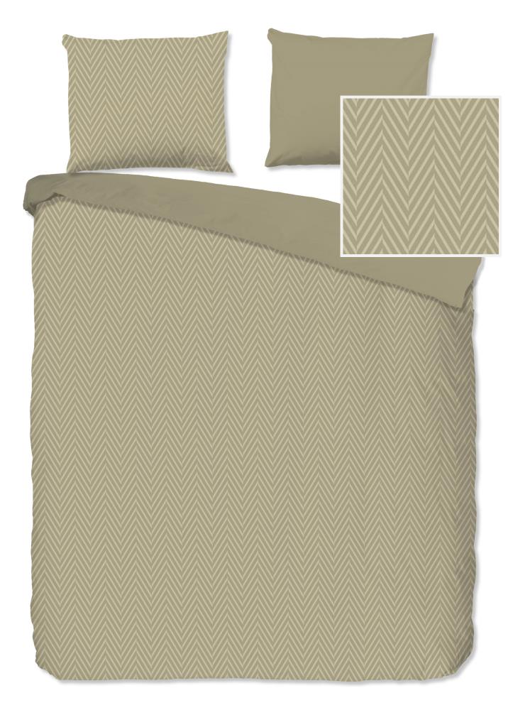 Pure dekbedovertrek Haarlem - Bruin - 240 x 220 cm - 100% Polyester